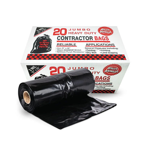 Contractor Trash Bags Black (18x16x45 4X-Duty) - (100 count) – HQ Supply  House